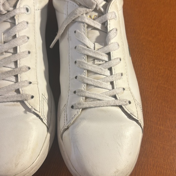 Lacoste White Sneakers Lace Up Size 8.5 EU 40 - Picture 6 of 10